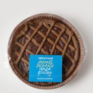 Crostata con frolla al cioccolato e gianduia